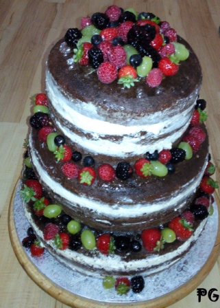 Svatební Naked Cake